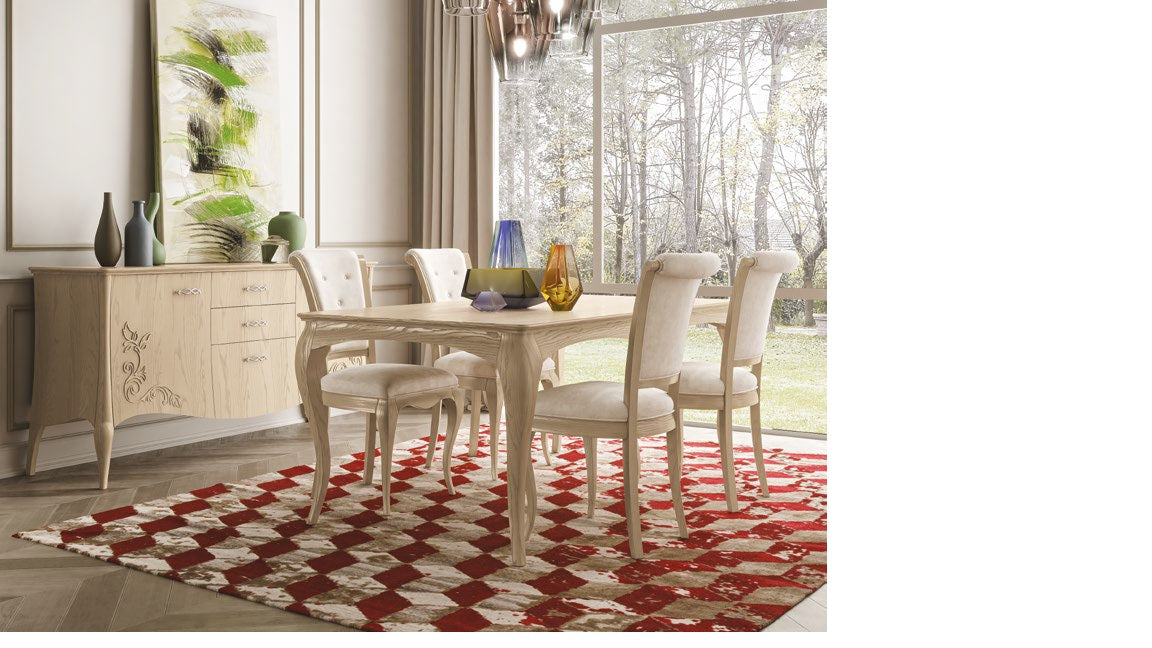 Tavolo rettangolare allungabile. Articolo CH105