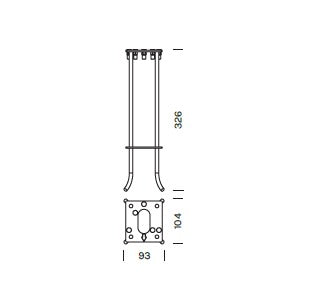 Tirafondo per ancoraggio lampada GROUNDING Art. TR3