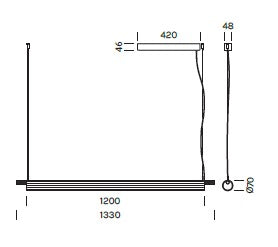 Lampada a sospensione TRISEL Art. 4001