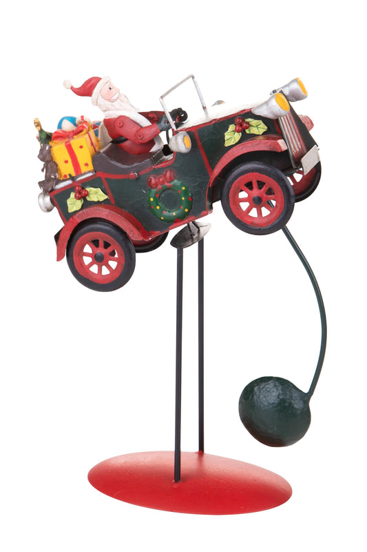 BABBO NATALE H.30 CM SU AUTO