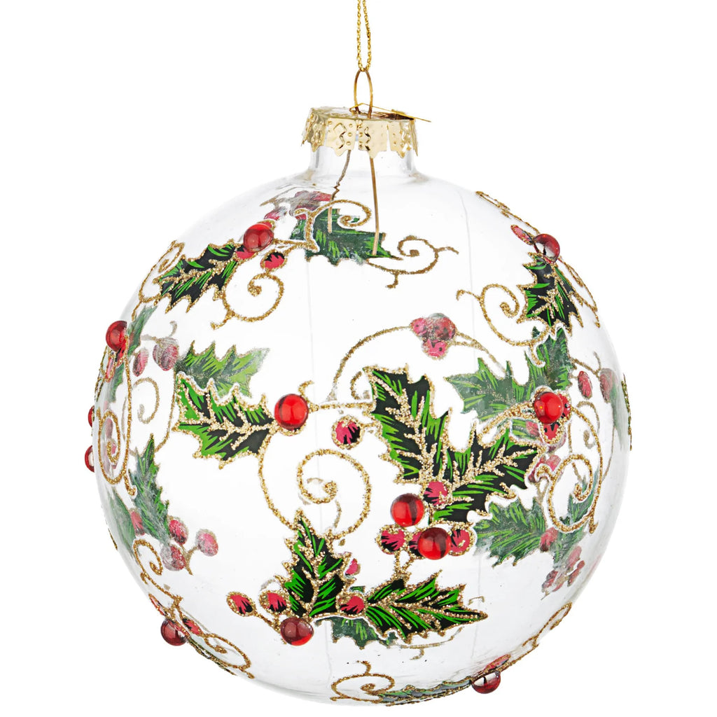 Palline di Natale in vetro decorate