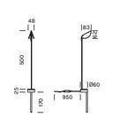 Lampada da terra outdoor ZOELLA Art. 7914