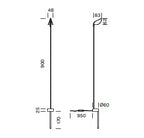 Lampada da terra outdoor ZOELLA Art. 7916